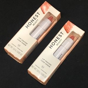 (2) Honest Beauty Lip Crayons - Sheer Blossom